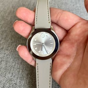 Movado Bold Women’s Silver Silicone Band Watch